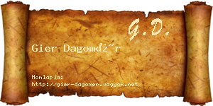 Gier Dagomér névjegykártya